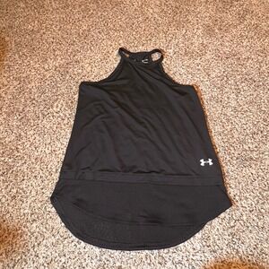 Under Armour HeatGear Fitted Tank Top‎ Racerback Athletic Black SM